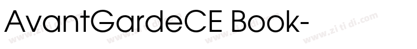 AvantGardeCE Book字体转换
